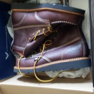Thorogood Moc toe boots.